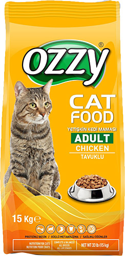 Ozzy Cat food adult chicken (tavuklu) ozzy Cat food adult renkli karışık gurme Ozzy Cat food kuzu etli kedi maması yeme garantili kilo=20 TL  15 kilo paketi=300 tl